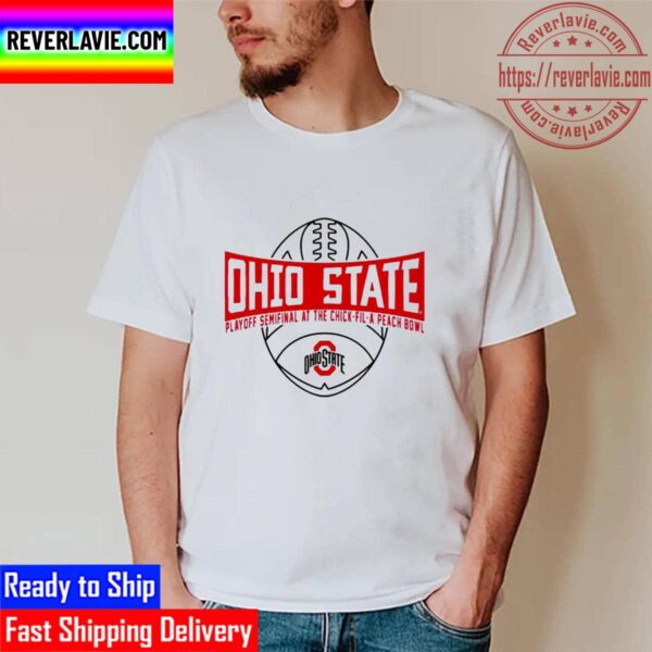 Ohio State Buckeyes 2023 CFP Semifinals Chick-Fil-A Peach Bowl Unisex T-Shirt