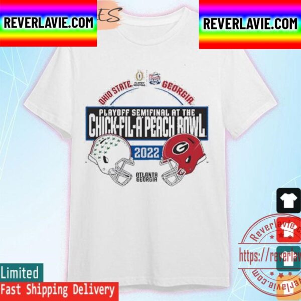 Ohio State Buckeyes Vs Georgia Bulldogs 2022 At The Chick-Fil-A Peach Bowl Unisex T-Shirt