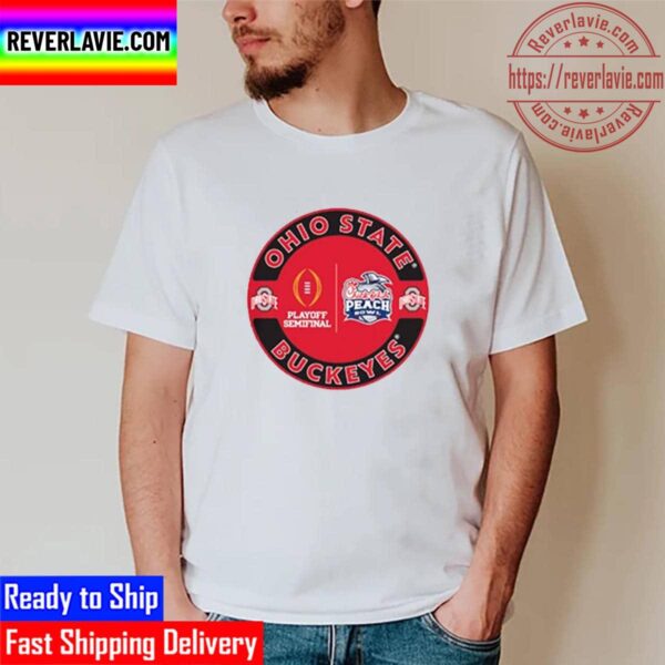 Ohio State Playoff Semifinal 2022 Peach Bowl Logo Unisex T-Shirt