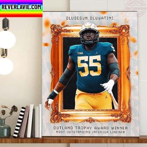 Olusegun Oluwatimi Is The 2022 Outland Trophy Award Winner Home Decor Poster Canvas