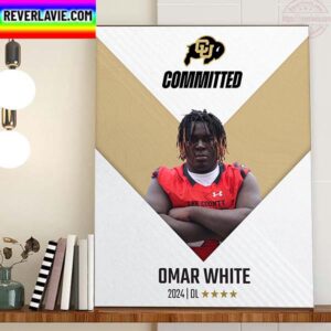 Omar White Committed Colorado Buffaloes Football Home Decor Poster Canvas