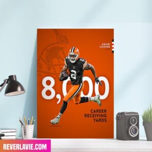One More Milestone In Amari Cooper – Cleveland Browns Illustrious Career Home Decor Canvas-Poster