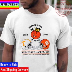 Orange Bowl Matchup 2022 Tennessee Vs Clemson Unisex T-Shirt