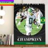 Oregon Ducks Football Are Champions 2022 San Diego County Credit Union Holiday Bowl Champs Home Decor Poster Canvas