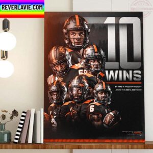 Oregon State Football 10 Wins 3rd Time In Program History Home Decor Poster Canvas