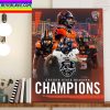 Oregon State Football Champions SRS Distribution Las Vegas Bowl In PAC 12 Conference Home Decor Poster Canvas