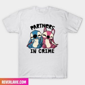 Partners In Crime Cute Lover – Stitch x Disney Happy Valentine Day Fashion T-Shirt