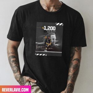 Pittsburgh Penguins Congratulations Jeff Carter On Playing In 1K2 NHL Games Fashion T-Shirt
