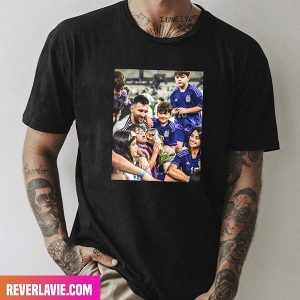 Pure Happiness Lionel Messi And His Family Congratulations Argentina Team To Win FIFA World Cup 2022 Fashion T-Shirt