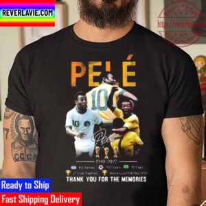 RIP Pele 1940 2022 Career Of Legend Football Thank You For The Memories Unisex T-Shirt