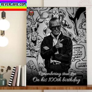 Remembering Stan Lee On His 100th Birthday Home Decor Poster Canvas