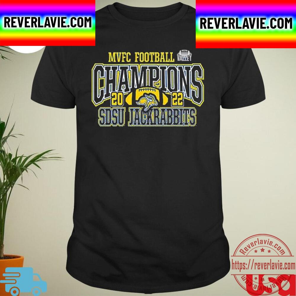 SDSU Jackrabbits 2022 MVFC Football Champions Unisex T-Shirt SDSU Jackrabbits 2022 MVFC Football Champions Unisex T-Shirt