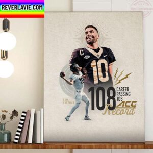 Sam Hartman 108 Career Passing TDs ACC Record Home Decor Poster Canvas