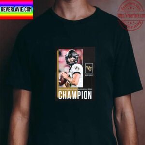 Sam Hartman And Wake Forest Football Are Champions 2022 Union Home Mortgage Gasparilla Bowl Champions Unisex T-Shirt
