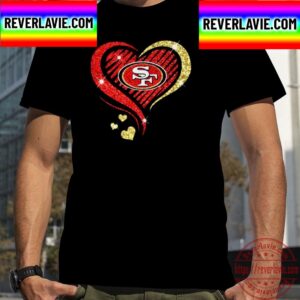 San Francisco 49ers Heart Diamond 2023 Unisex T-Shirt
