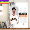 San Francisco Giants Welcome OF Mitch Haniger Home Decor Poster Canvas