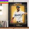 Sandy Alcantara 2022 All MLB First Team SP Rotation Miami Marlins Home Decor Poster Canvas