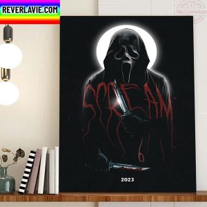 Scream 6 2023 Official Poster Home Decor Poster Canvas