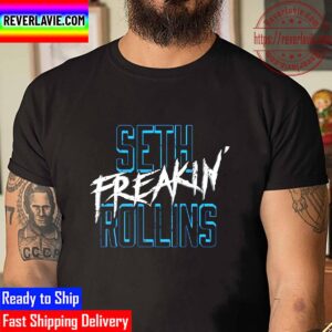 Seth Freakin Rollins Blue Text Unisex T-Shirt