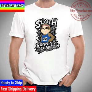 Sloth Running Champion Unisex T-Shirt