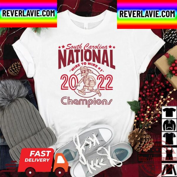 South Carolina Gamecocks WBB 2022 National Champions Wire To Wire Unisex T-Shirt