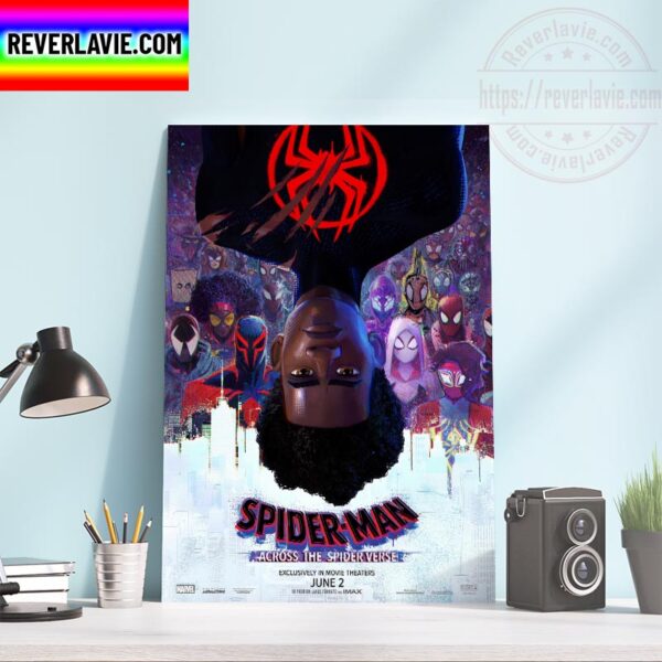Spider Man Across The Spider-Verse Official Poster Movie Home Decor Poster Canvas