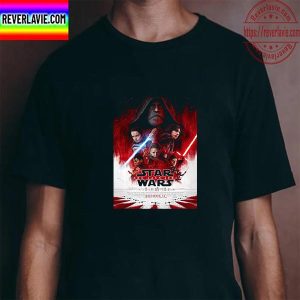 Star Wars Episode VIII The Last Jedi Official Poster Unisex T-Shirt