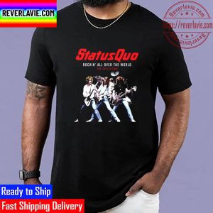 StatusQuo Red Rockin All Over The World Unisex T-Shirt