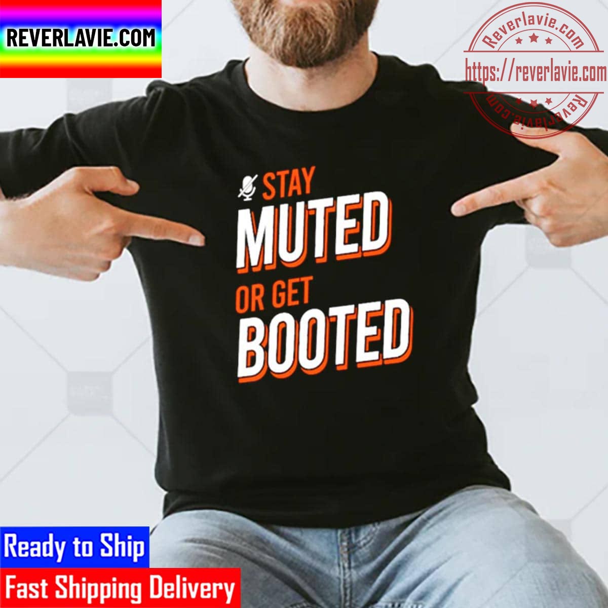 Stay Muted Or Get Booted Royal Unisex T-Shirt Stay Muted Or Get Booted Royal Unisex T-Shirt