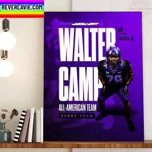 Steve Avila 2022 Walter Camp All American First Team Home Decor Poster Canvas
