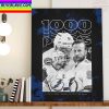 Steven Stamkos 1000 Points For The Captain Tampa Bay Lightning Home Decor Poster Canvas