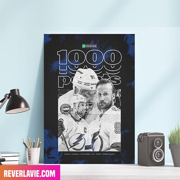 Steven Stamkos Tampa Bay Lightning 1K Points For The Captain Poster Steven Stamkos Tampa Bay Lightning 1K Points For The Captain Poster