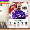 TCU Football Coach Sonny Dykes 2022 Dave Campbell Texas Football Coach Of The Year Home Decor Poster Canvas