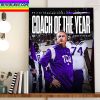 TCU Football Coach Sonny Dykes 2022 Dave Campbell Texas Football Coach Of The Year Home Decor Poster Canvas