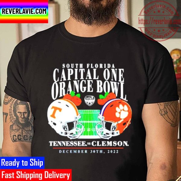 Tennessee Volunteers Vs Clemson Tigers South Florida Capital One Orange Bowl 2022 Unisex T-Shirt