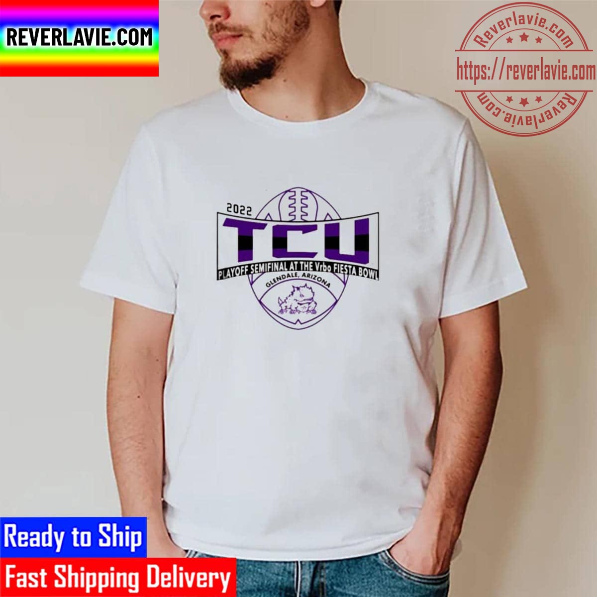 Texas Christian University Football 2022 Fiesta Bowl Playoff Bound Unisex T-Shirt Texas Christian University Football 2022 Fiesta Bowl Playoff Bound Unisex T-Shirt