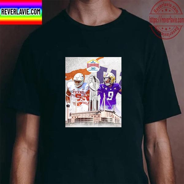 Texas Football Vs Washington Football Valero Alamo Bowl 30 Anniversary Unisex T-Shirt Texas Football Vs Washington Football Valero Alamo Bowl 30 Anniversary Unisex T-Shirt