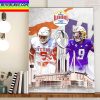 Texas Football Vs Washington Football Valero Alamo Bowl 30 Anniversary Home Decor Poster Canvas