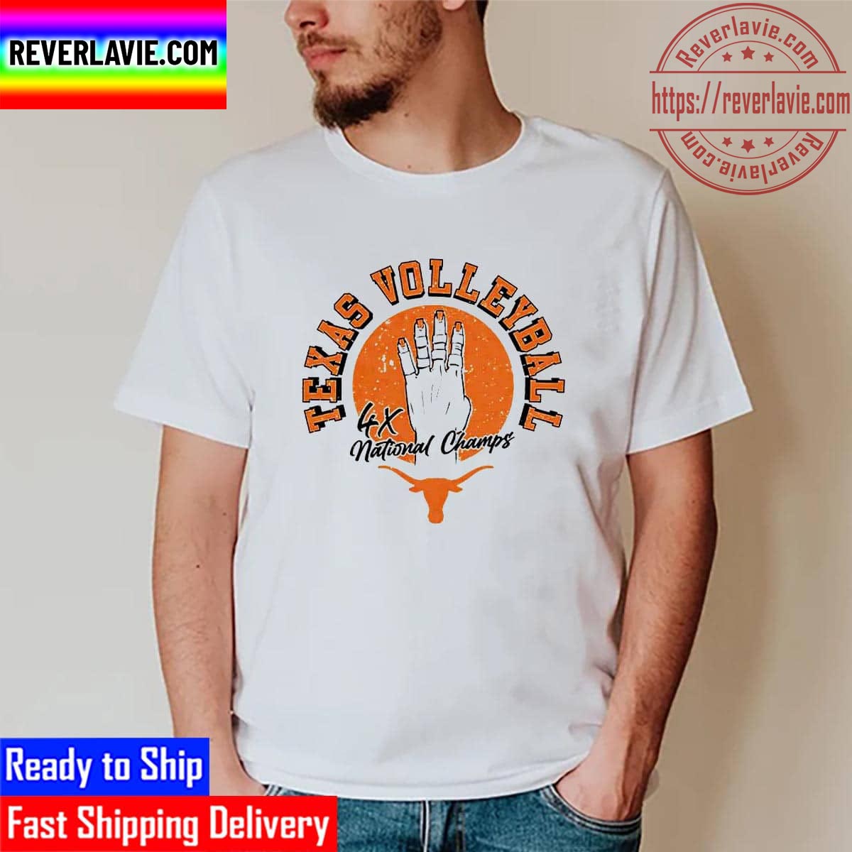 Texas Volleyball Four Time National Champions Unisex T-Shirt Texas Volleyball Four Time National Champions Unisex T-Shirt