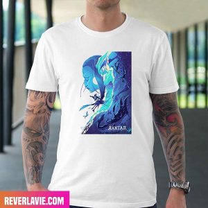 The Avatar Blue Out The Way Of Water Movie Poster Style T-Shirt
