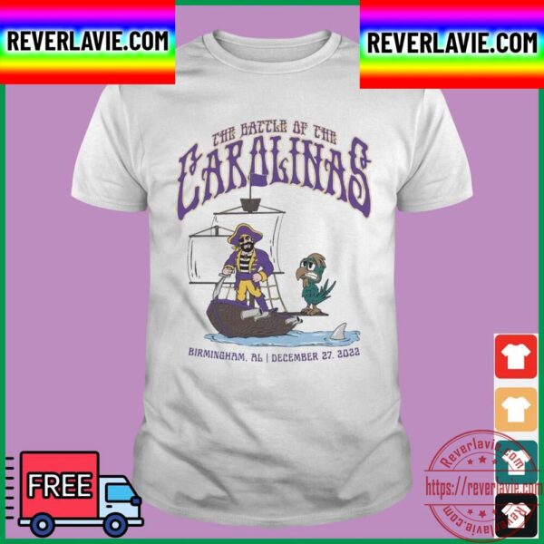 The Battle Of The Carolinas East Carolina Pirates 2022 Birmingham Bowl Champions Unisex T-Shirt