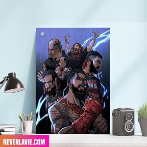 The Bloodline The Island Of Relevancy WWE Roman Reign x Sami Zayn x Paul Heyman x The Usos Decor Poster