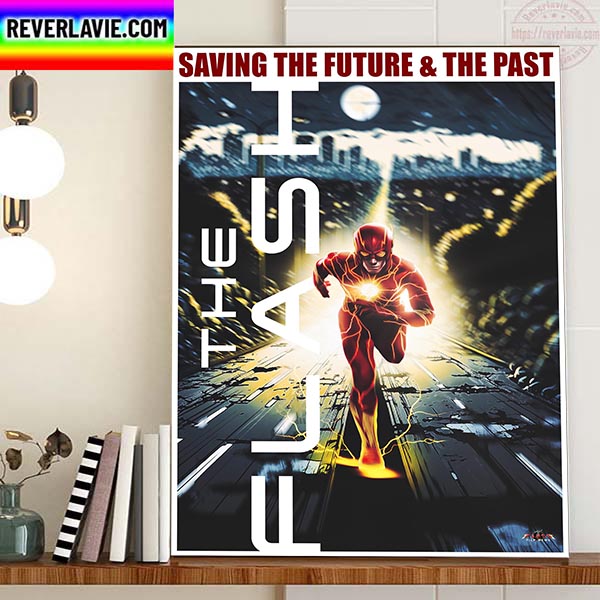 The Flash Saving The Future And The Past Fan Made Home Decor Poster Canvas The Flash Saving The Future And The Past Fan Made Home Decor Poster Canvas