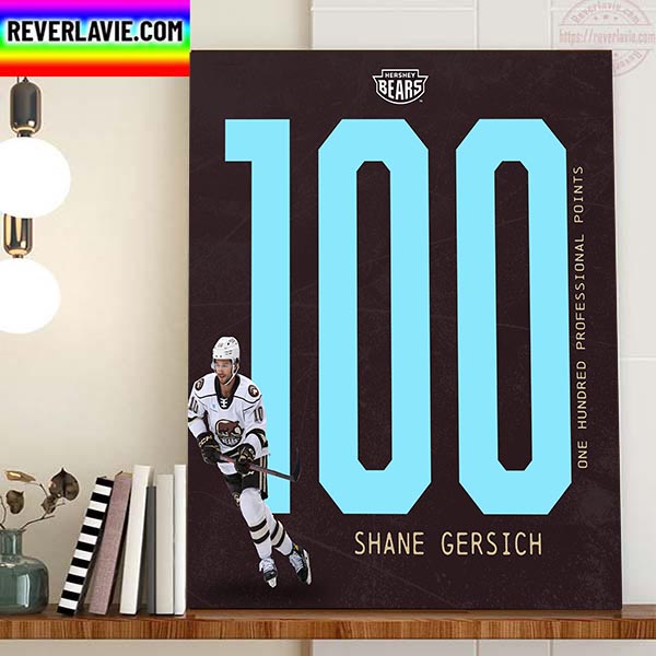 The Hershey Bears Shane Gersich 100 Professional Points Home Decor Poster Canvas The Hershey Bears Shane Gersich 100 Professional Points Home Decor Poster Canvas