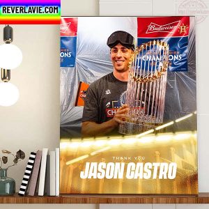The Houston Astros Jason Castro On An Outstanding Career Home Decor Poster Canvas