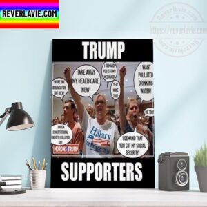 The IRS Internal Revenue Service Trump Supporters Home Decor Poster Canvas