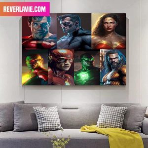The Justice League Created By AI Art Decor Poster