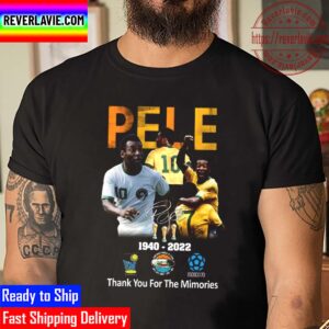 The King Of Football RIP Pele 1940 2022 With 3 World Cup Unisex T-Shirt
