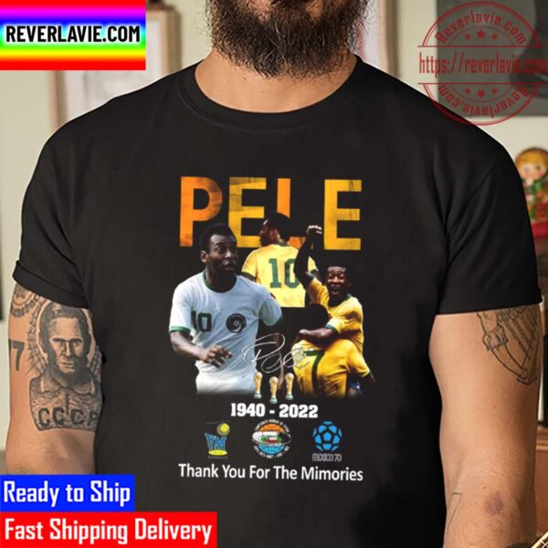 The King Of Football RIP Pele 1940 2022 With 3 World Cup Unisex T-Shirt