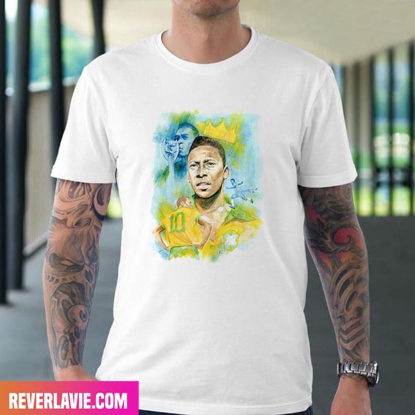 The King Pele - The Legend Of Brazil Soccer Style T-Shirt The King Pele - The Legend Of Brazil Soccer Style T-Shirt